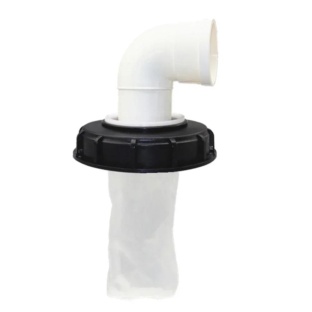 1PCS IBC Ton Pail Accessories Ton Pail Plastic With Filter Ton Pail Cover DN150 DN225 Black DN150-165MM,Red DN225-245MM