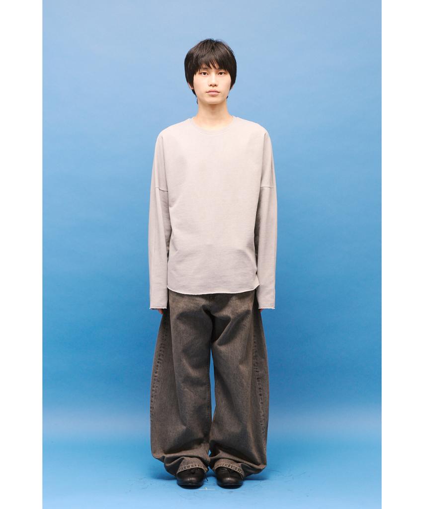 Haechinglum Dolman Sleeve Tee Dyed Light Gray