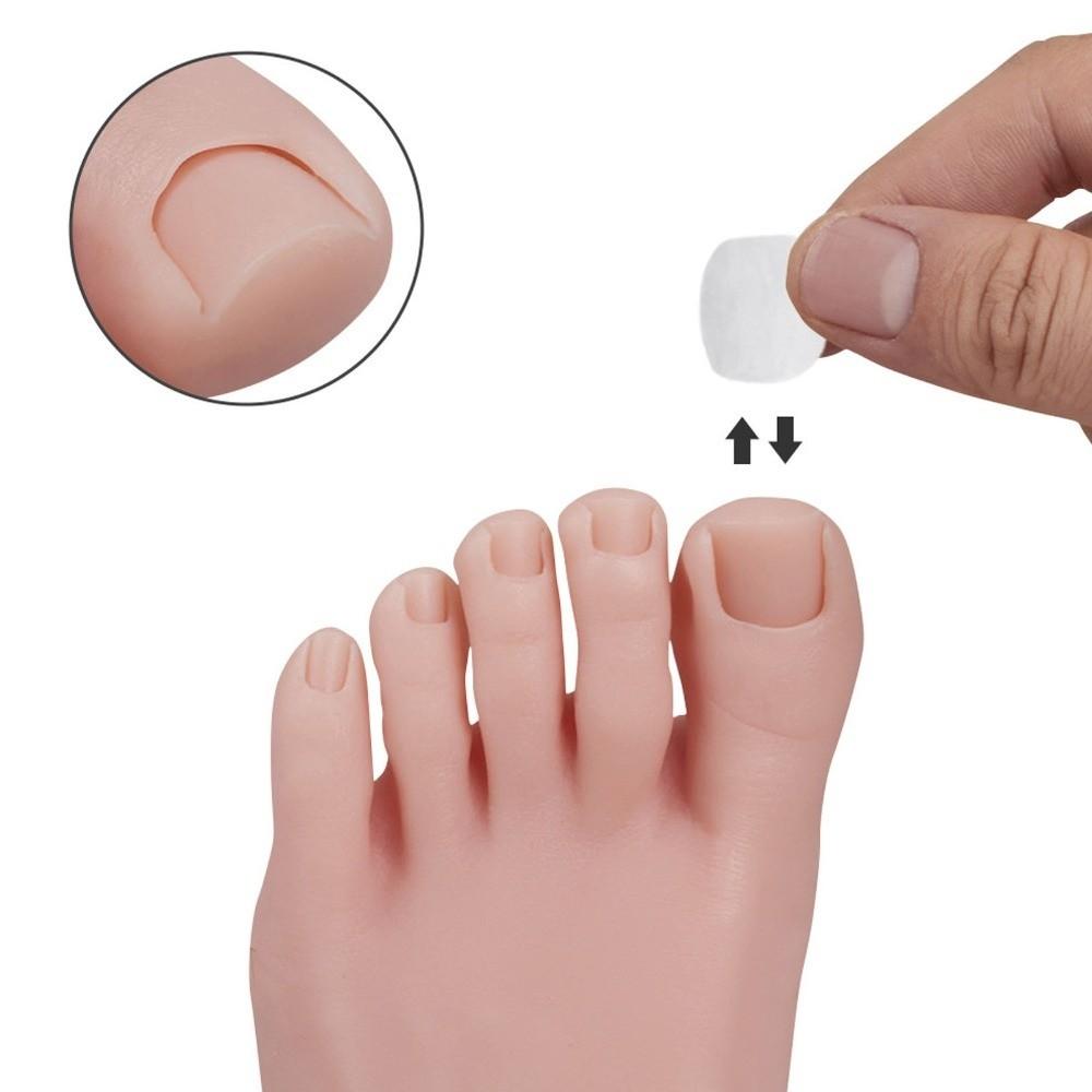 Weißes Silikon Nagelkunst Trainingsfuß Dunkle Haut Halber Fuß Mannequin Für Nagelkunst Training