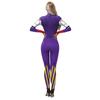 Adult Circus Performer Jumpsuit Full Body Costume One Piece Long Sleeve Bodysuit Stage Outfit for Halloween Party Role Play