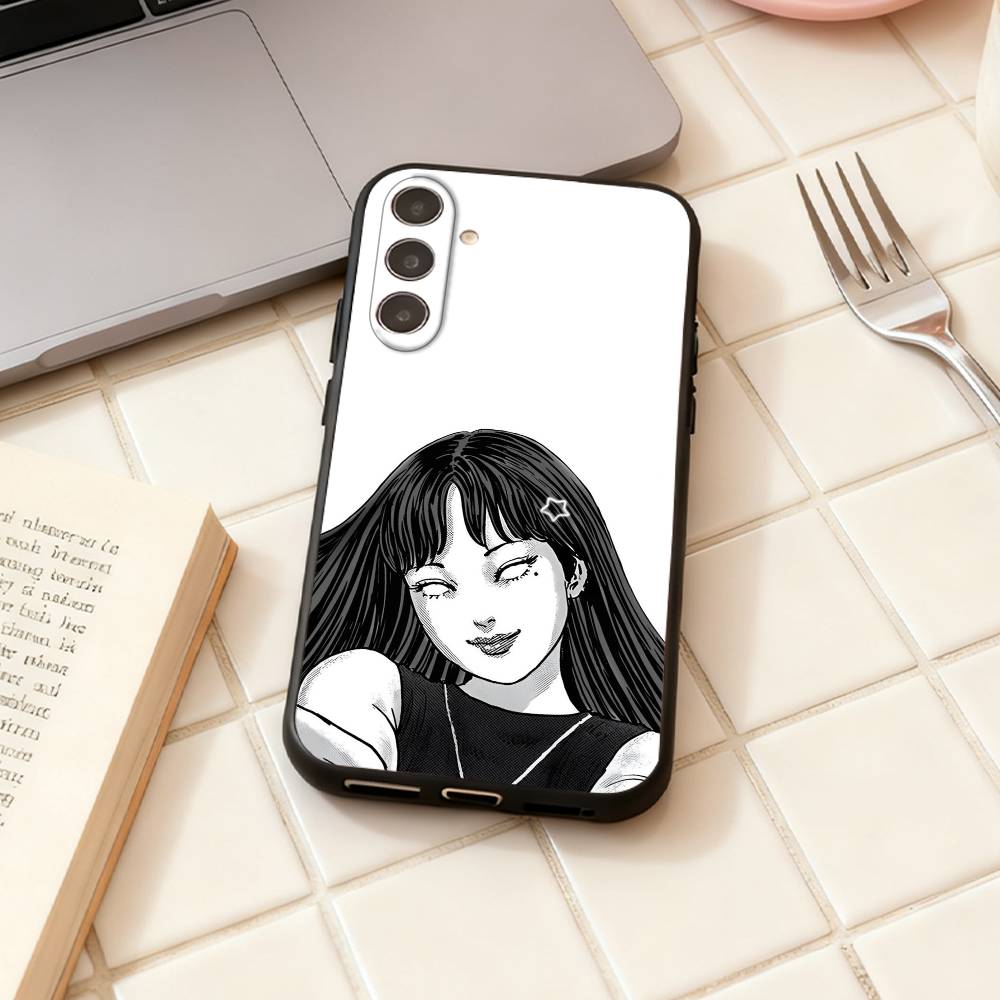 HOT Comics T-Tomie phone Case For Samsung Galaxy A73,A72,A71,A70,A53,A52,A51,Others Soft Black Shell