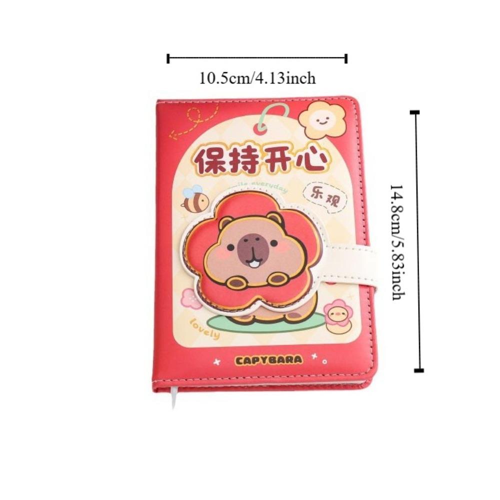 Handbook Capybara Notebook 80pages Notepad Memorandum Portable Memo Reminder Paper  School Supplies