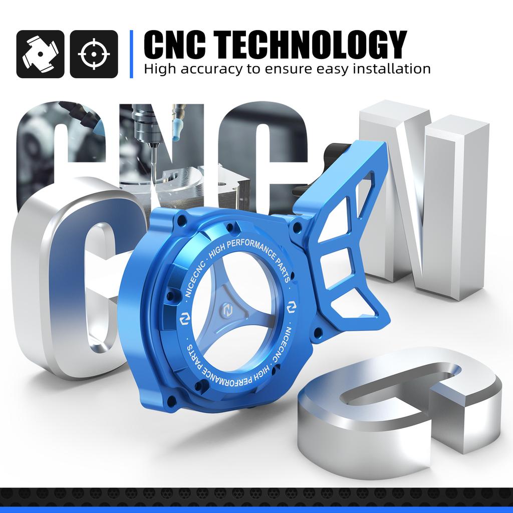 NICECNC For Yamaha YZ85 2002-2023 YZ80 1993-2001 YZ65 2018-2023 YZ 65 YZ 80 YZ 85 Sprocket Cover Guard & Transparent Motor Cover