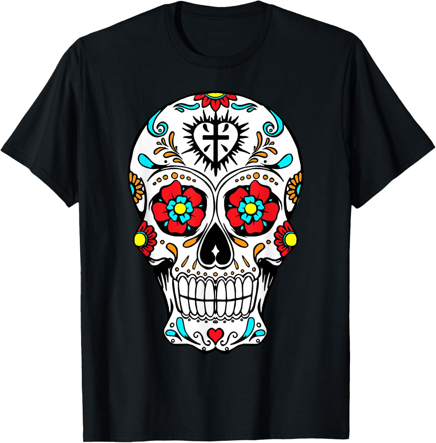 Day of the Dead - Cinco De Mayo - Sugar Skull T-Shirt XXL