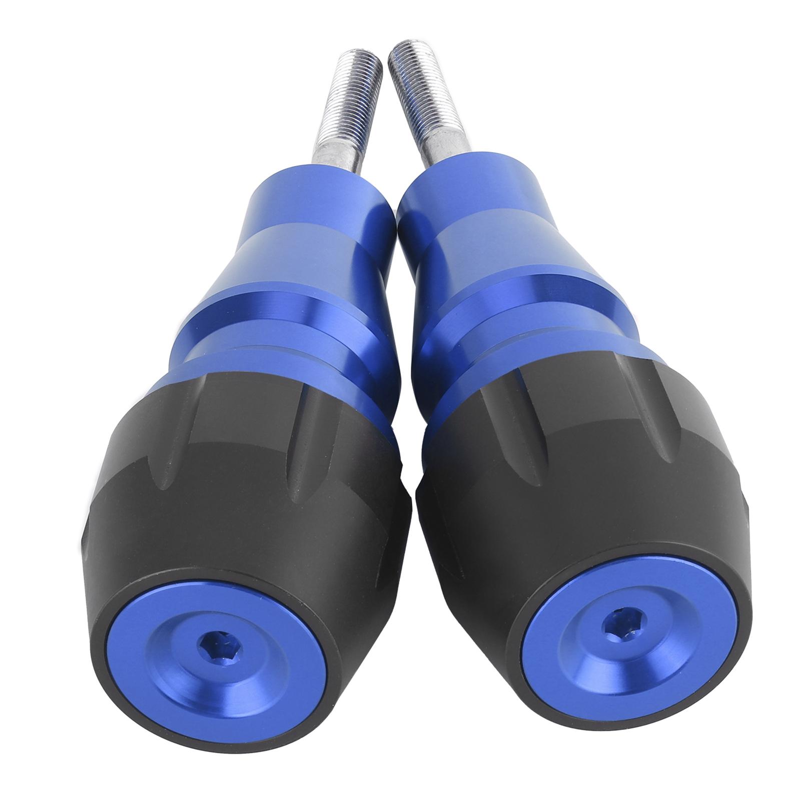 

Universal Motorcycle Exhaust Crash Pad 10mm Protector Frame Slider Stainless SteelBlue синий