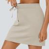 Damen Lässig Einfarbig Kordelzug Sport Fitness Tasche Tennis Kurzer Rock Kurzer Rock