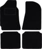 Schwarze Velours-Fußmatten für: Polski Fiat 125P Limousine (1967-1991)