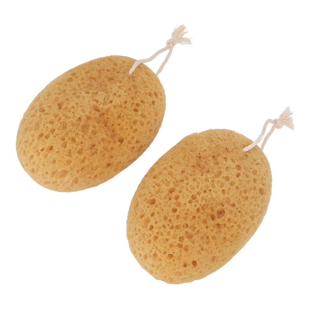 2pcs Body Scrubber Bath Exfoliating Sponge Soft Smooth Skin Rough Texture Shower Sponge