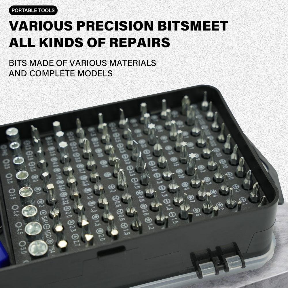 115 in 1 Magnetic Precision Screwdriver Set Complete Repair Hand Tool Kit for Computer Laptop Phone and Electronic Devices