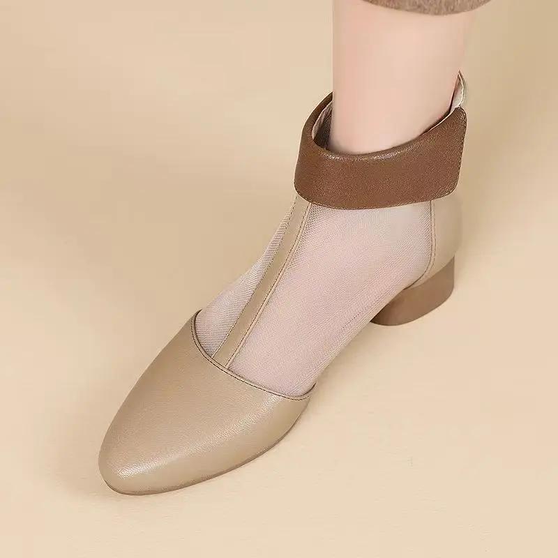 Fashion With Medium Heels Woman Shoes Outdoor Summer 2025 Comfortable The Best Shoe Sales High Quality Luxury Casual Sandals for Women