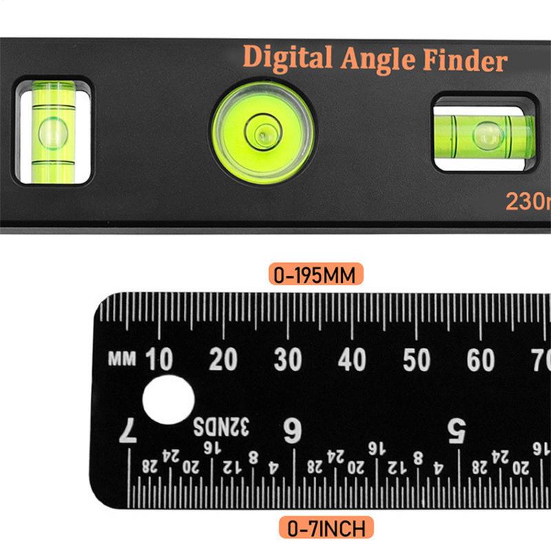 4-in-1 Digitaler Winkelmesser Digitaler Winkelmesser Multifunktions-Wasserwaage Winkelmesswerkzeug mit horizontaler vertikaler Libelle