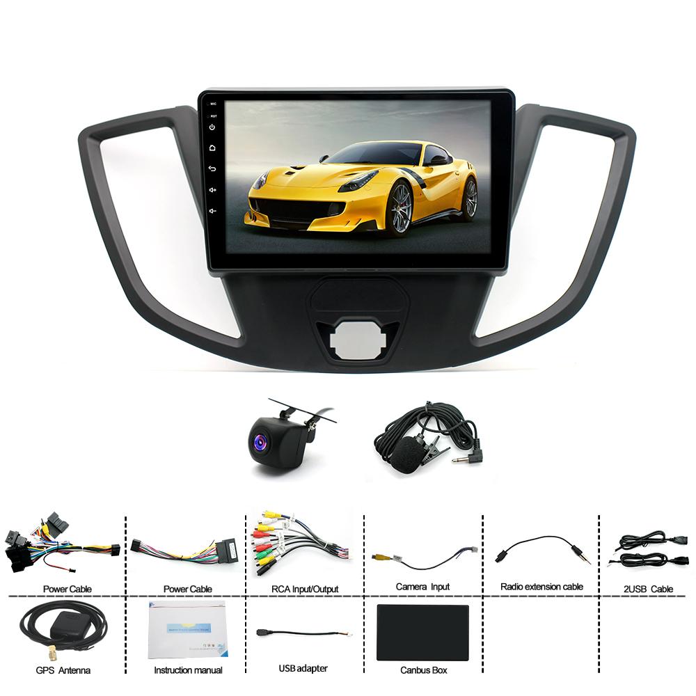 IBEAFILLY 9Inch Car Stereo Radio GPS Navi Car-play Compatible for Transit Custom Tourneo 2013-2019 Android 13