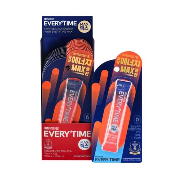 Everytime CheongKwanJang Max 10p, 100ml | Energy & Immunity Support