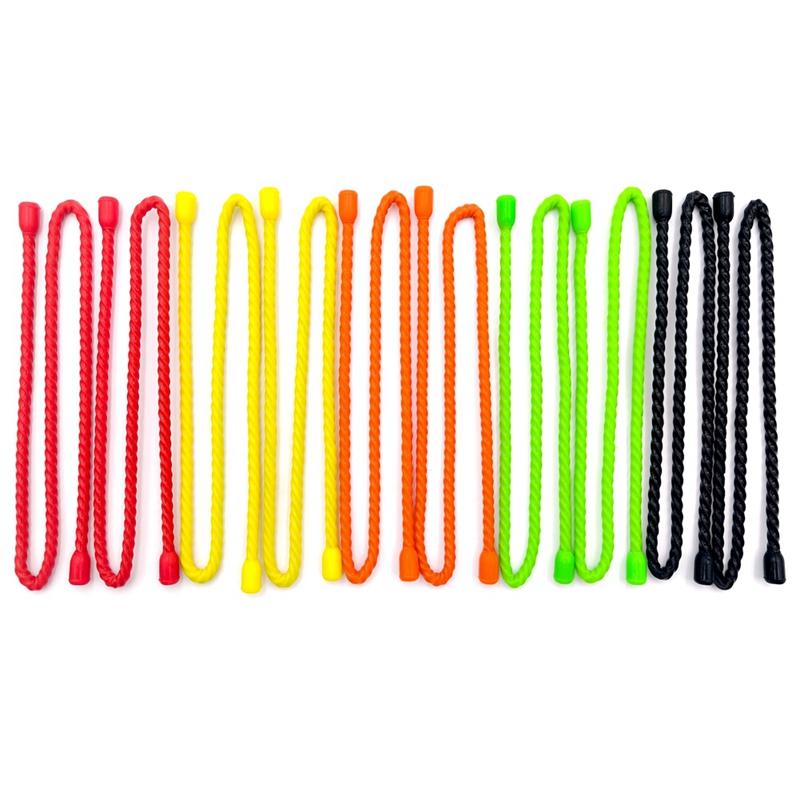 10 Stück 18 Zoll Silikon-Kabelbinder - Wiederverwendbare Twist-Kabelbinder, Biegsame Kabelbinder zum Bündeln und Halten, Kabelschnur für Innen- und Außenbereich