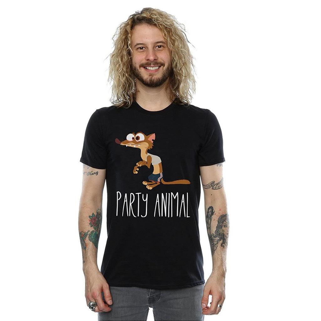 Zootropolis Mens Party Animal Cotton T-Shirt