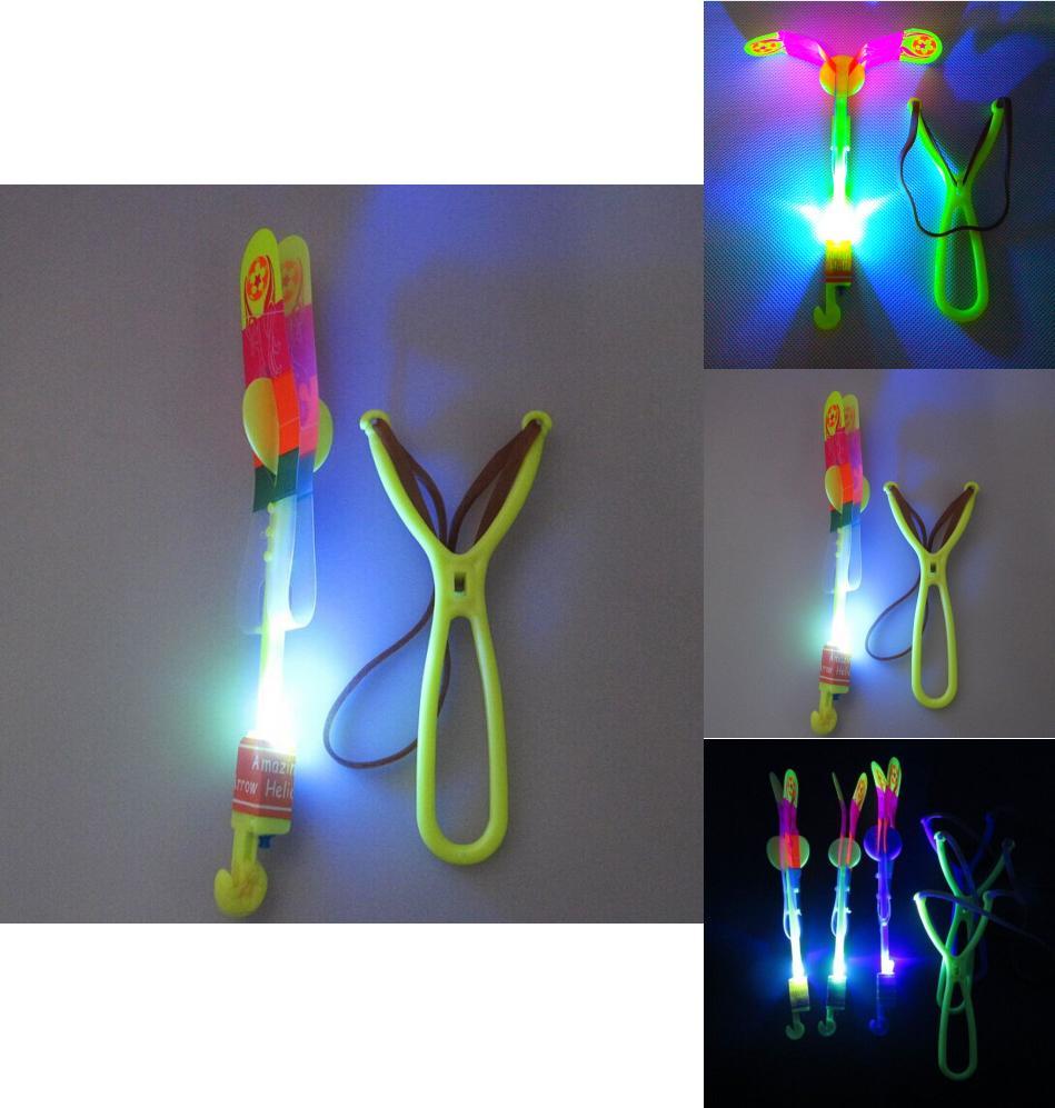 Colorful Led Sling Shot Toy Arrow Copter Perfect For Fun Indoor And Outdoor Play
