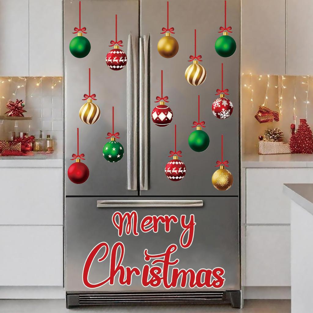Christmas Decorations Holiday Party Decoration Window Stickers Pvc Static Stickers Window Decorations