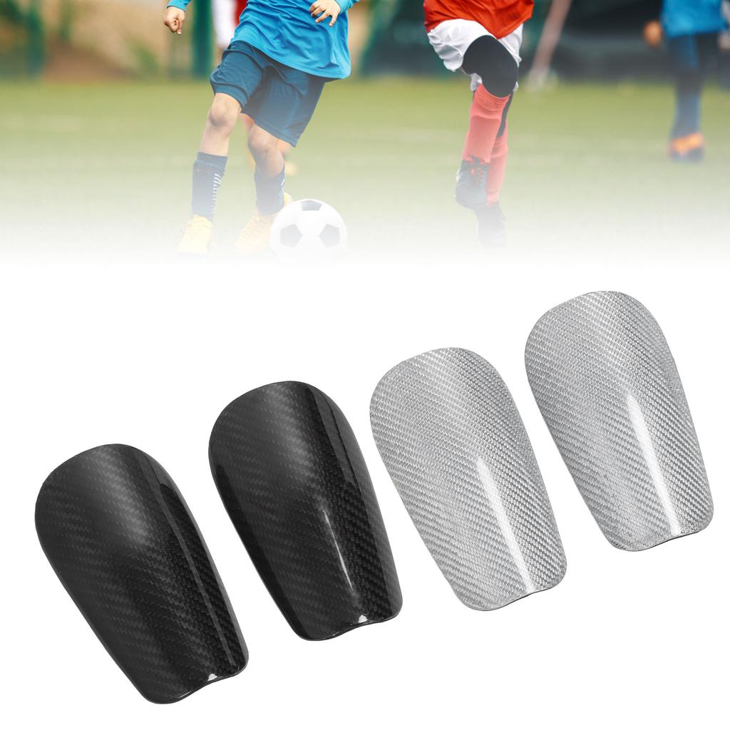 2 Pcs Soccer Shin Guard Super Lightweight High Strength Carbon Fiber EVA Foam Cushioning Football Sh