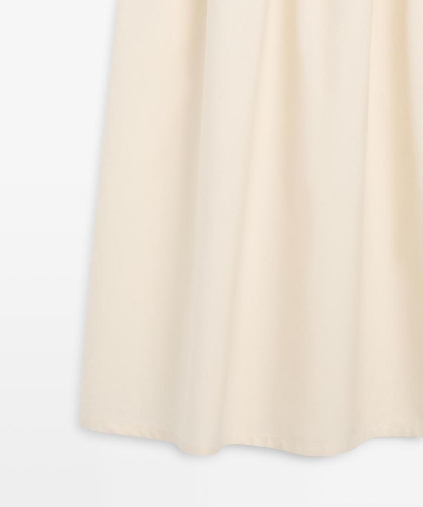 Masimodutti Cotton Blend Poplin Combination Dress