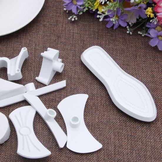 9Pcs High-heeled Shoes Sandal Cake Mold Fondant Cutter Bakeware Decorating Tool