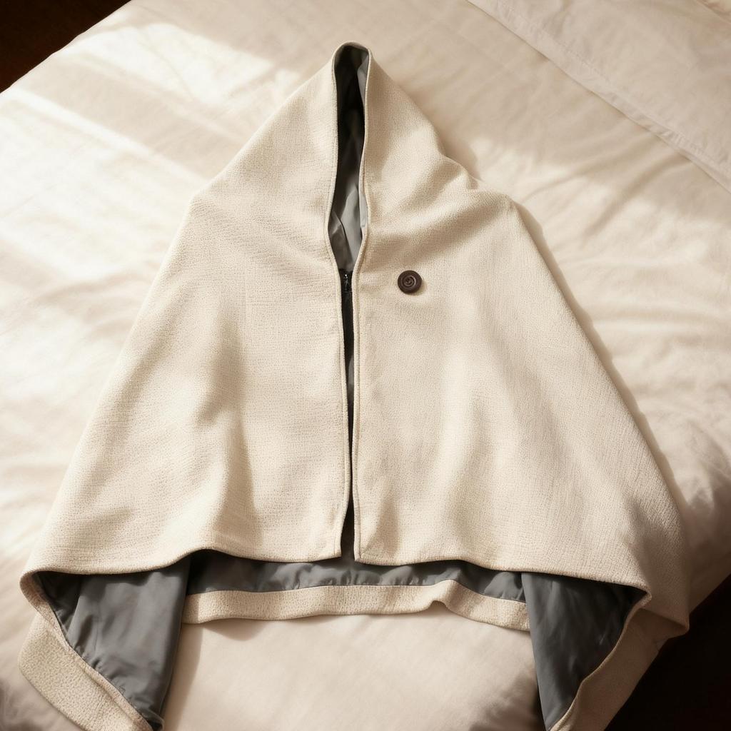 Heated Blanket Shawl 3 Levels Electric Heated Shawl With Zipper Electric Warm Blanket For Camping Office Outdoor Travel Bedroom