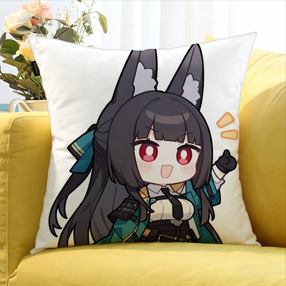Z Zone Zero Miyabi Hoshimi World Various Sizes Square Pillow Case For Car Home Bedchamber Decor