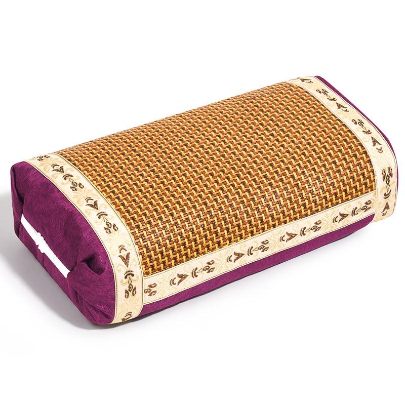 Summer Cool Mugwort Ice Silk Neck Support Pillow - Multi-Functional & Breathable for Home Use