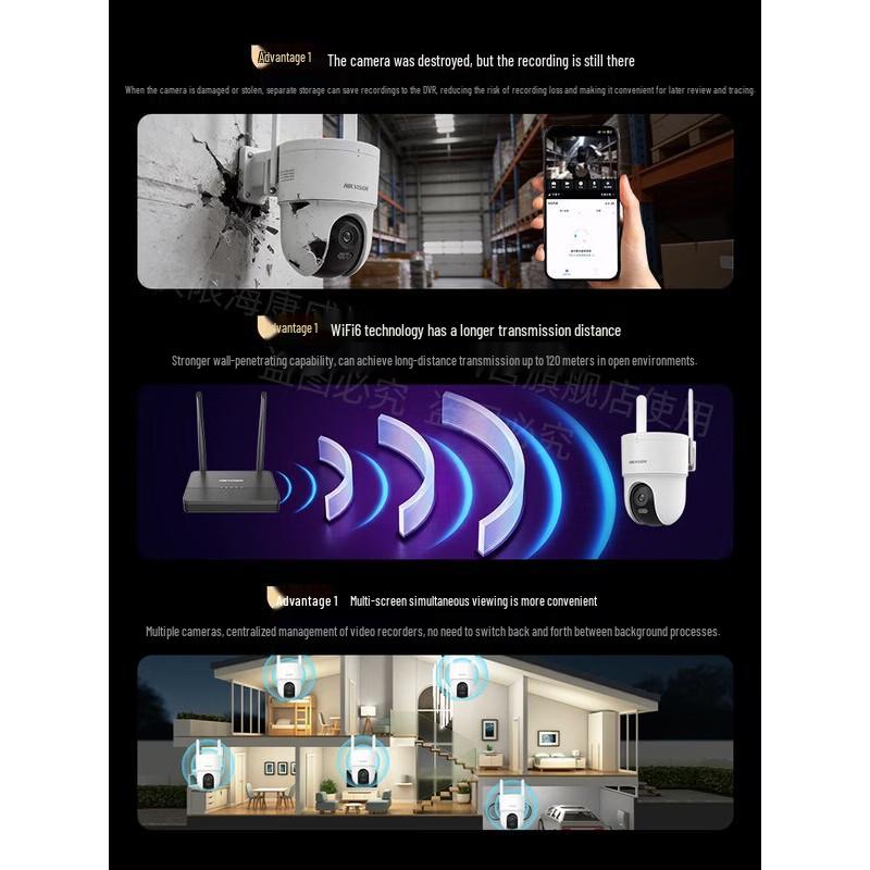 

HIKVISION Q3S 5MP 3K HD WiFi Outdoor Security Camera CN plug (adapter included)