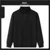 Unisex Trendy Casual Half-Zip Stand Collar Hoodie