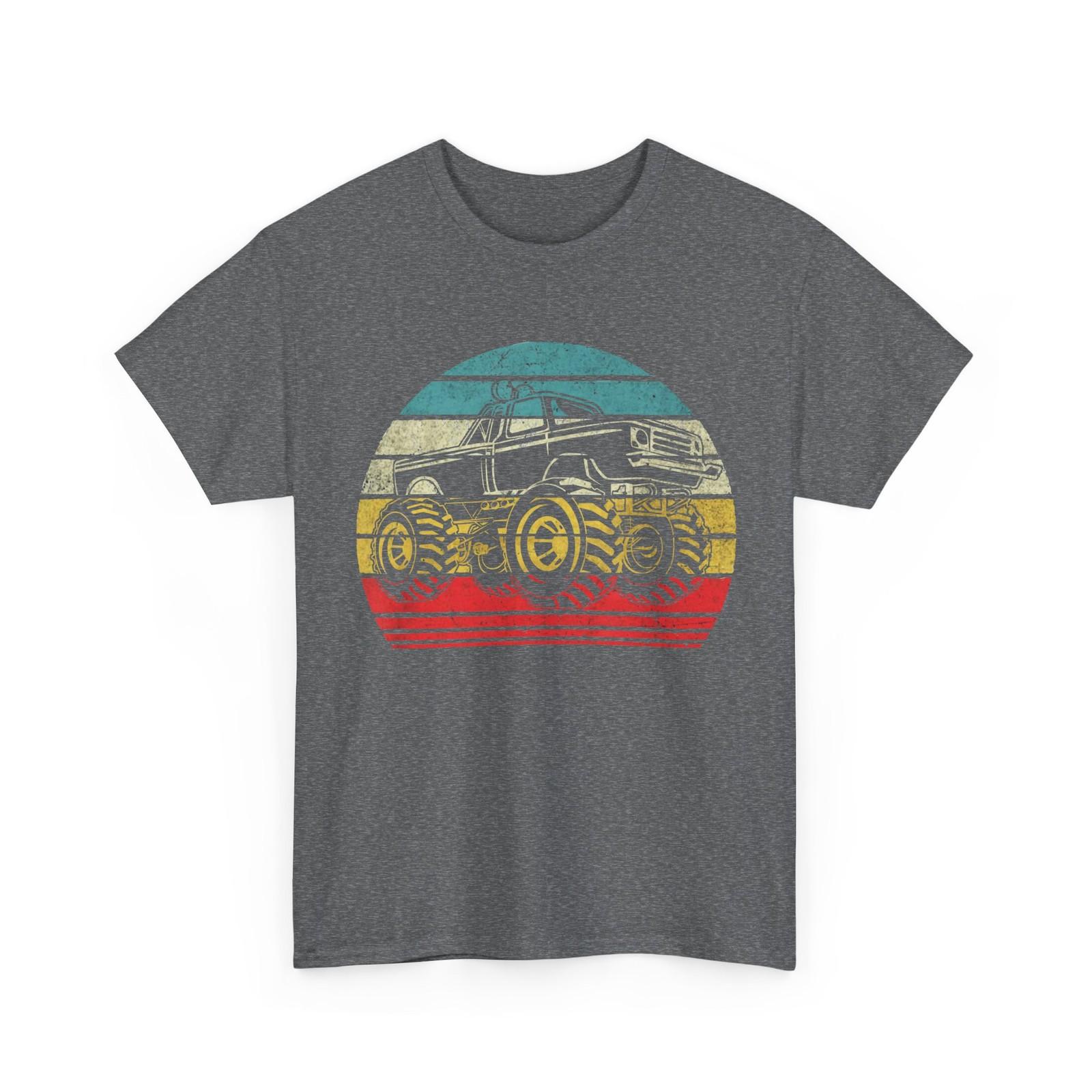Monster Truck T-Shirt, Monster Truck Racer Racing Lovers Men Shirt M