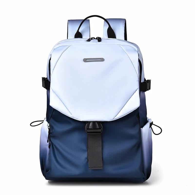 Gradient Color Men's Backpack Computer Backpack for Middle and High School Students New Fashionable Brand