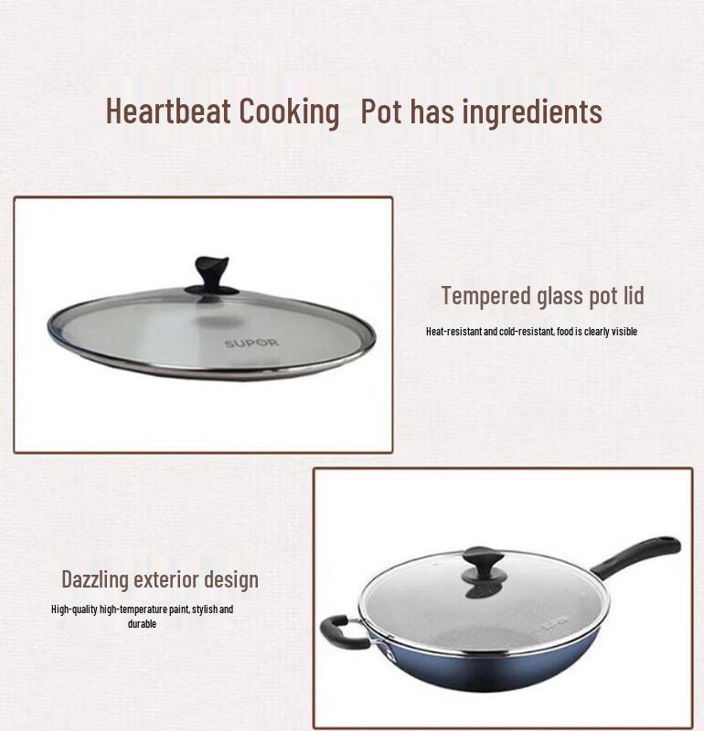 Supor Star Stone 32cm Non-stick Wok