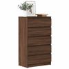 Chest of Drawers Brown Oak 60x36x103 Cm Engineered Wood