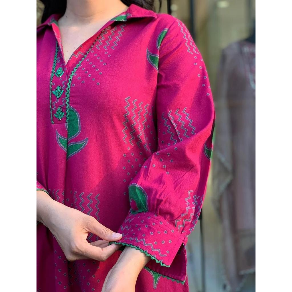 Women's Office Casual Wear Kurti Cord Set Indian Bollywood Ethnic Kurta Pant Set