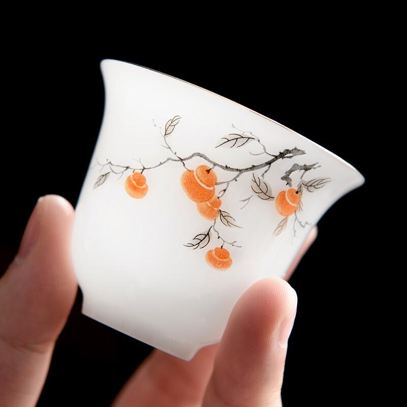 Xiangye White Jade Ceramic Gongfu Teacup