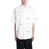 Balenciaga All Over Logo Short Sleeve Shirt 'White Black' Men's 681702TOL659040