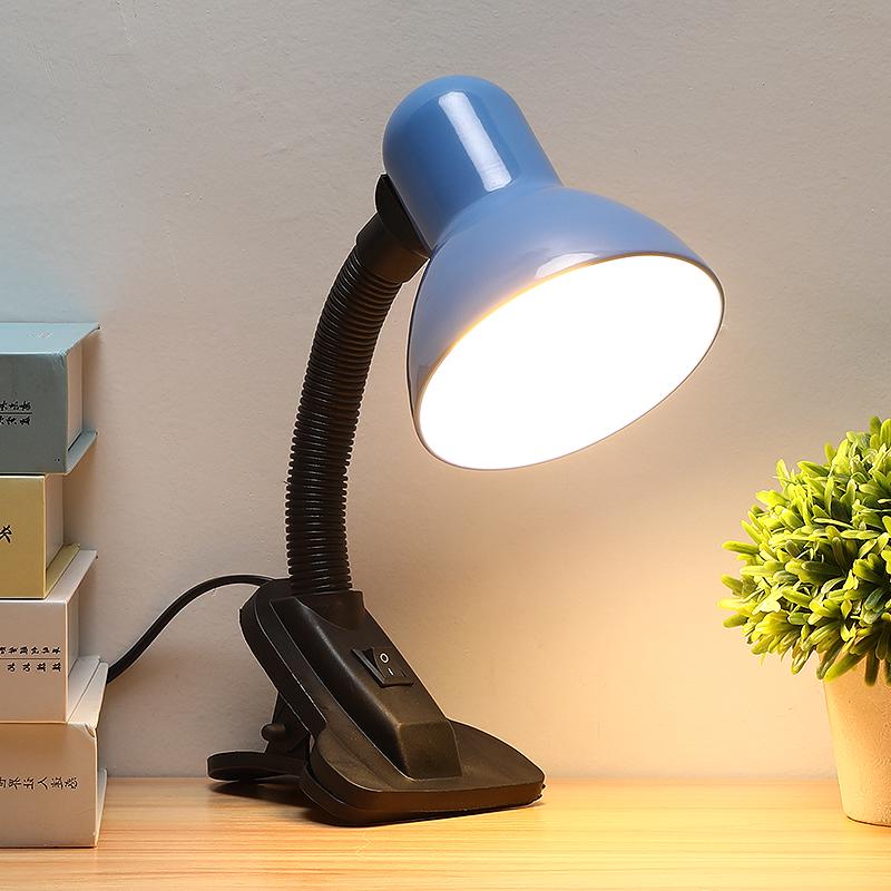 

Eye-Protecting LED Desk Lamp: Flicker-Free, Plug-in, Clip-on, Perfect for Dorms and Offices Button Switch