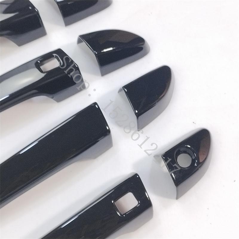 For Hyundai Tucson 2015 2016~ Glossy Black ABS Door Handle Cover car door handle protector trim Overlay Molding Garnish