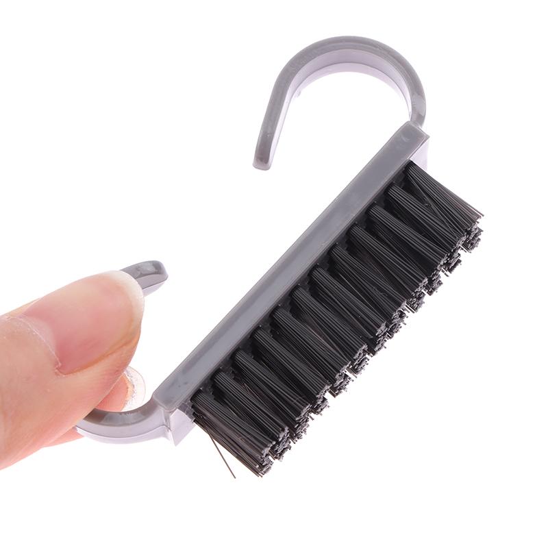 2Pcs Nail Brush Nail Art Manicure Pedicure Soft Remove Dust Plastic Cleaning Nail Brushes File Tools Set