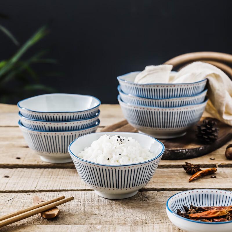 ZISIZ Underglaze Hand-painted Ceramic Rice Bowls
