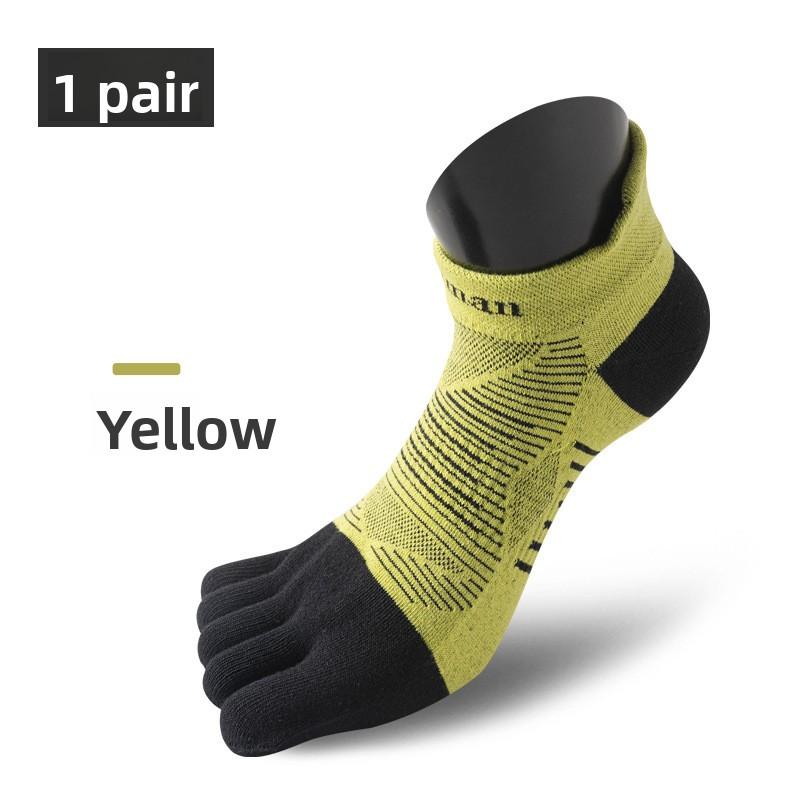 Men's women's sports five finger socks off-road marathon short tube socks outdoor running anti slip breathable split toe socks
