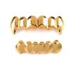Trendy Hip Hop Gold Silver Plated Teeth Grillz Top Bottom Set With Silicone Real Shiny Vampire Tooth Sets Fashion Accessory