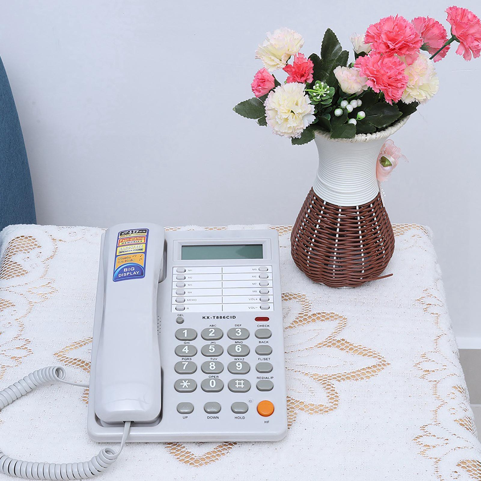 

Определитель номера Стационарный Проводной Домашний Офисный Фиксированный Телефон Без Батареи DTMFFSK Двойная Система