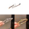 Light Luxury Zircon Gold Plated Bracelet For Women With Heart Shape Design