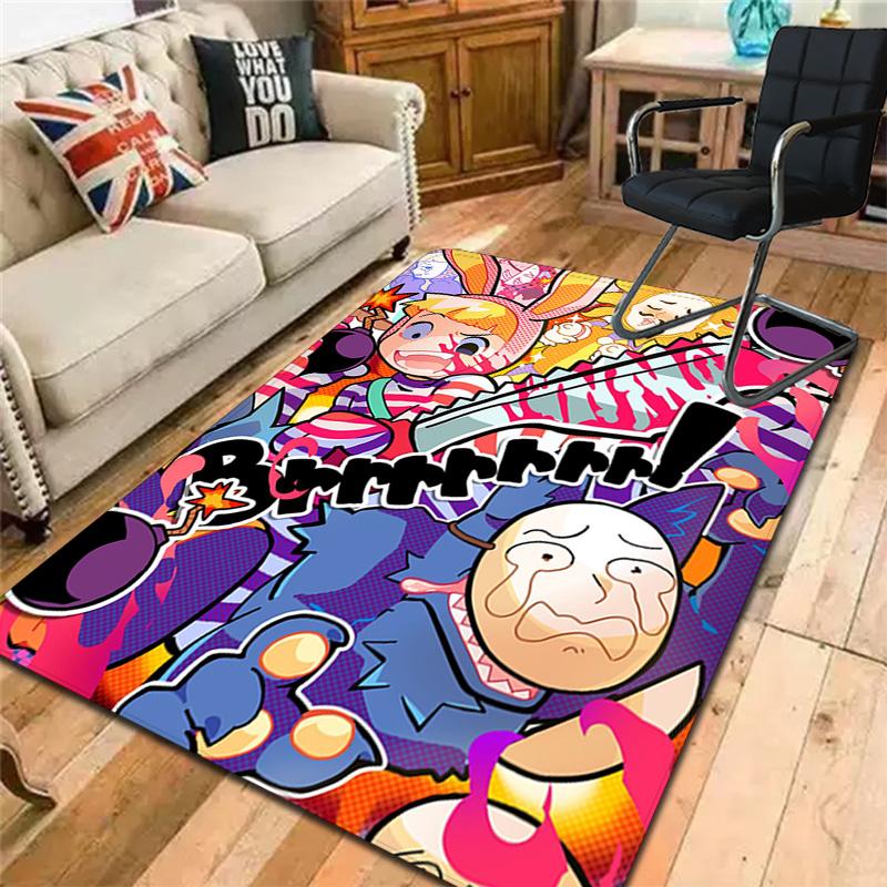 Popee the Performer-Inspired Fashion Design Rug Floor Mat for Living Room or Bedroom Soft and Comfortable Carpet a Gift for Birthday and Holiday.