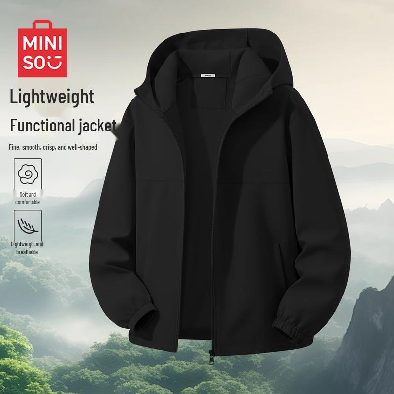 MINISO Men's Casual Outdoor Hooded Jacket