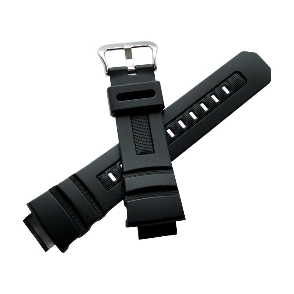 [Casio] Genuine G-Shock Replacement Band 10273059 Compatible with AW-590, AW-591, AWG-100BR, AWG-100, AWG-101, AWG-M100 (1. Instructions included)