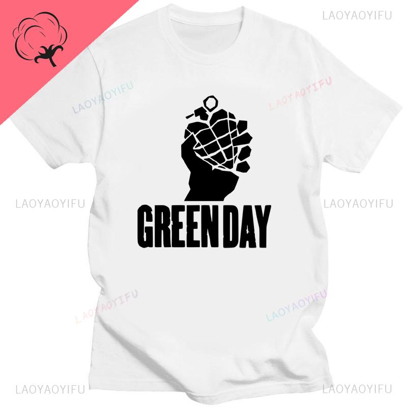 Green Day American Idiot Albuum Cover Tshirts Unisex Women Oversized Tshirts Novelty Funny Streetwear Summer Comfortable Tee
