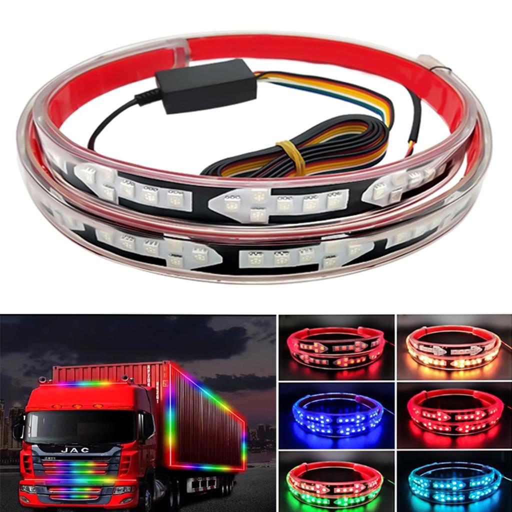 Lichtleiste für die Motorhaube, dynamische LED-Lichtleiste für Auto, LKW, wasserdicht, Tagfahrlicht, Rückfahrlicht, Bremslicht