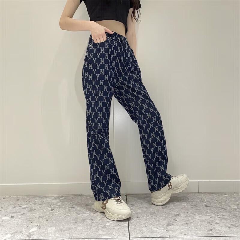 MLB Monogram Denim Long Pants XS